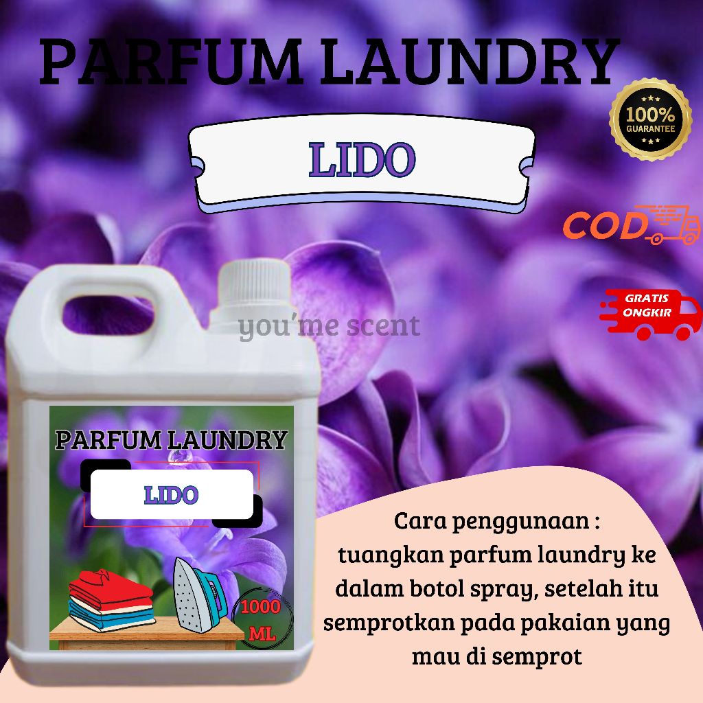 LAUNDRY PARFUM LIDO 1 LITER | PARFUM LAUNDRY TAHAN LAMA | PEWANGI LAUNDRY TAHAN LAMA