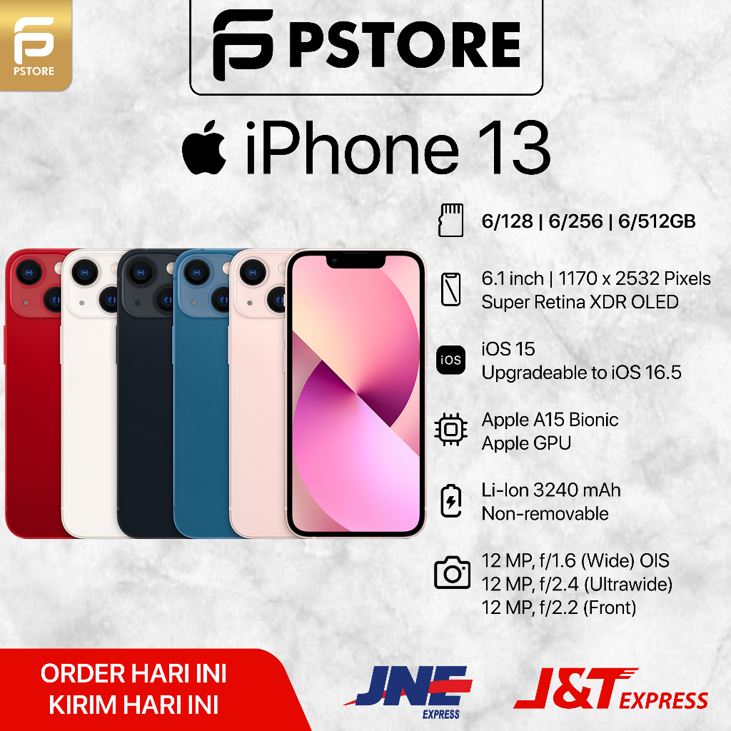 Pstore Handphone 13 NEW garansi resmi Indonesiaa