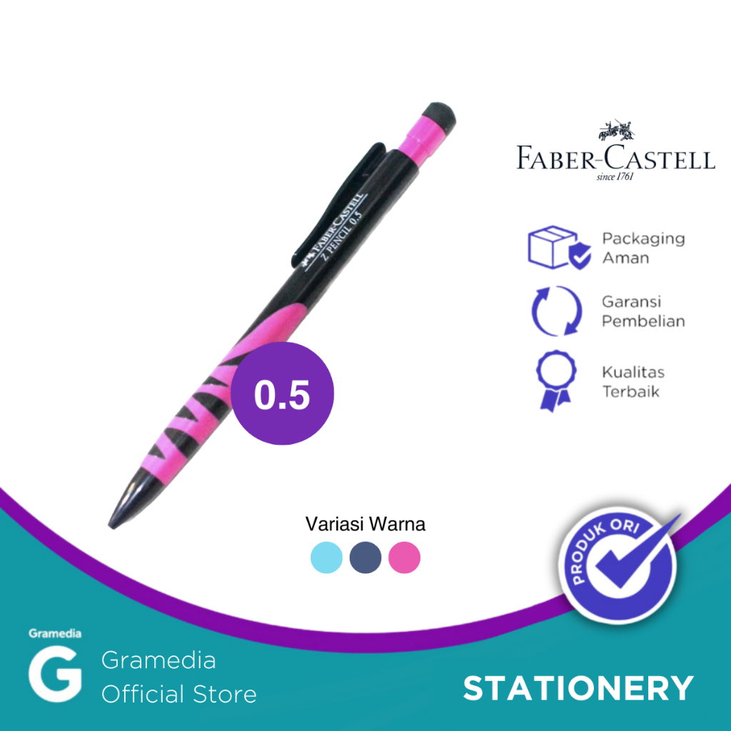 

Faber Castell Z Pencil 0.5 Hitam