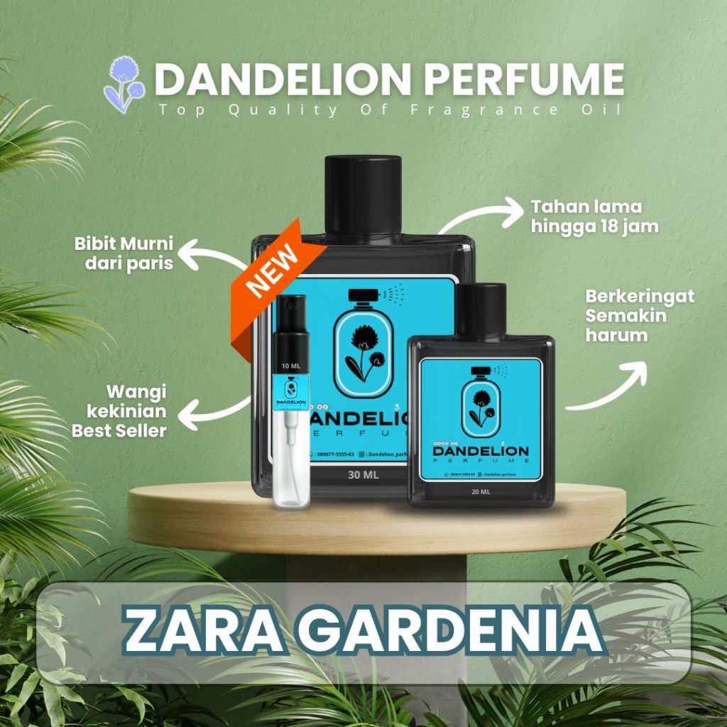 ZARA GARDENIA | Parfume Unisex Cowo & Cewe | Dandelion Perfume