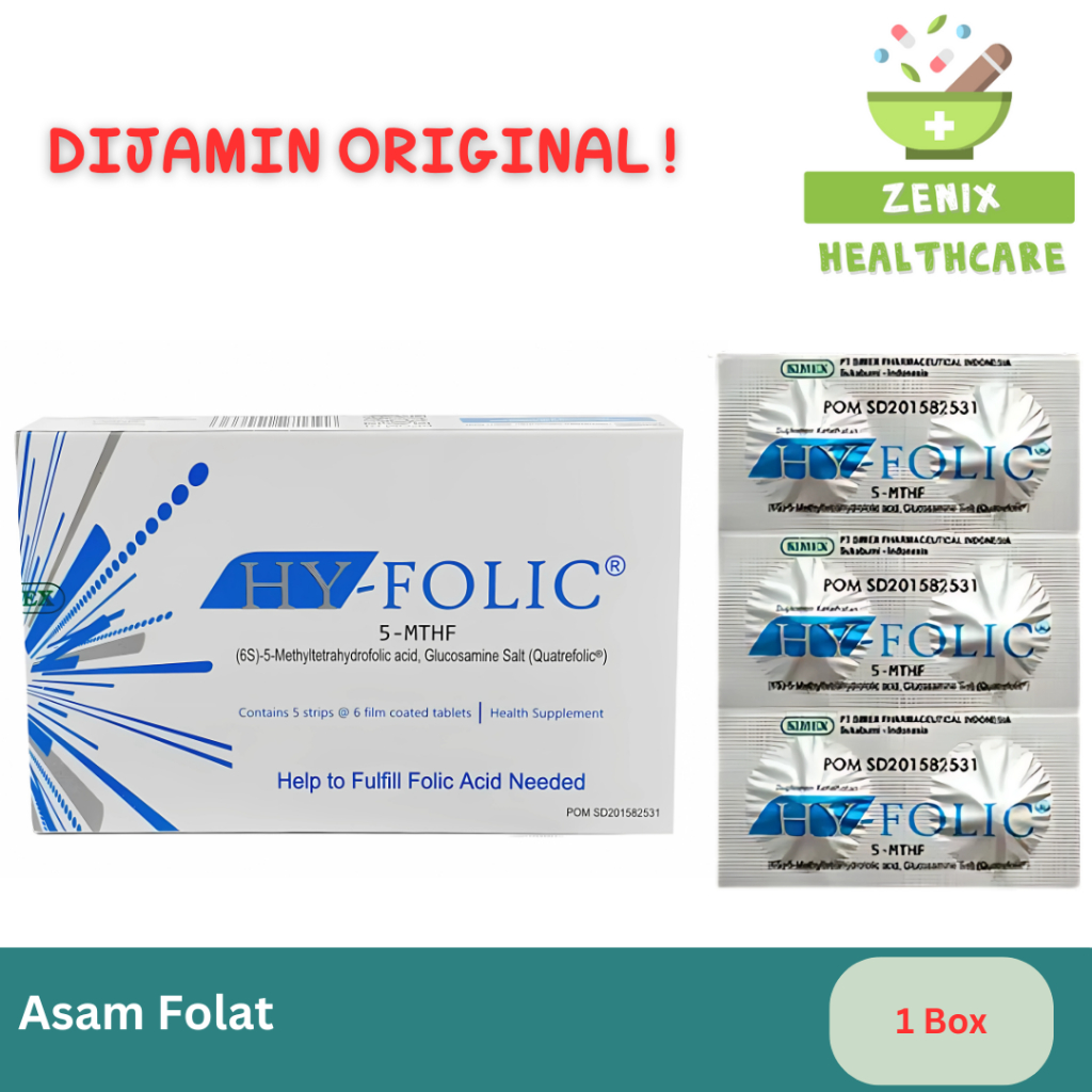 Hy Folic Tablet | Asam Folat | Folic Acid - Vitamin Kehamilan/Promil