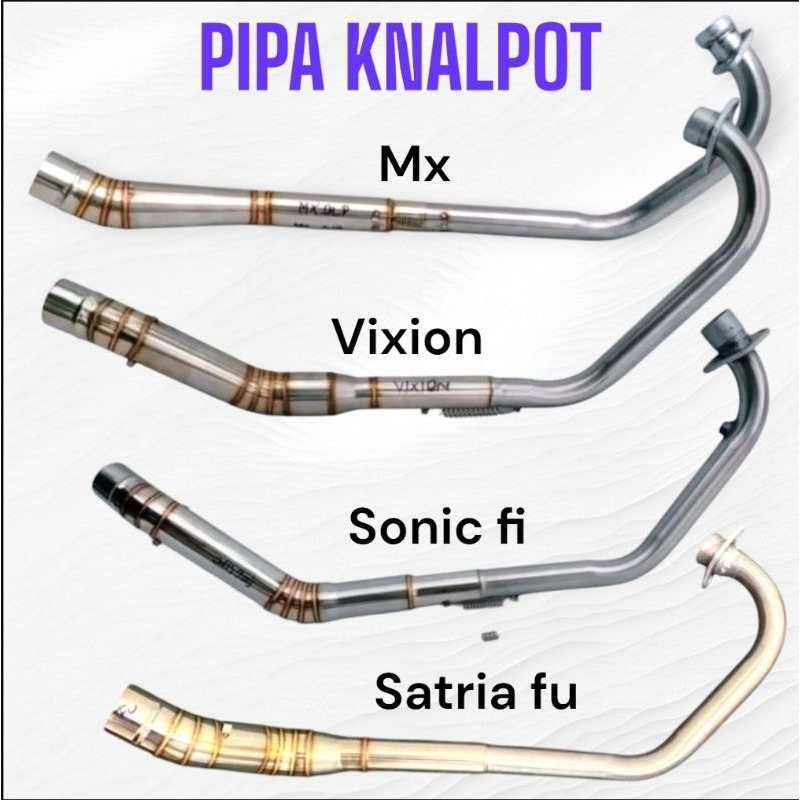 PIPA KNALPOT MX NEW LEHER KNALPOT MX KING SATRIA FU VIXION SONIC FI PIPA KNALPOT MX NEW MX OLD MX KI