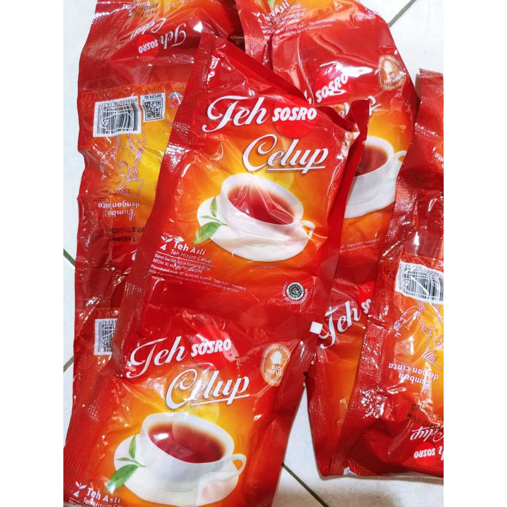 

10Pcs / 1 Renteng Teh Celup Sosro Saset Isi 4 Kantong