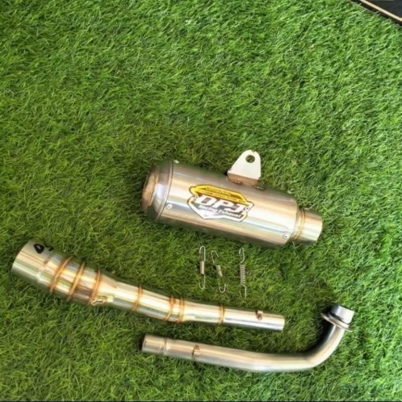 knalpot set dpj engker pno bebek supra grand vega jupiter smash crypton