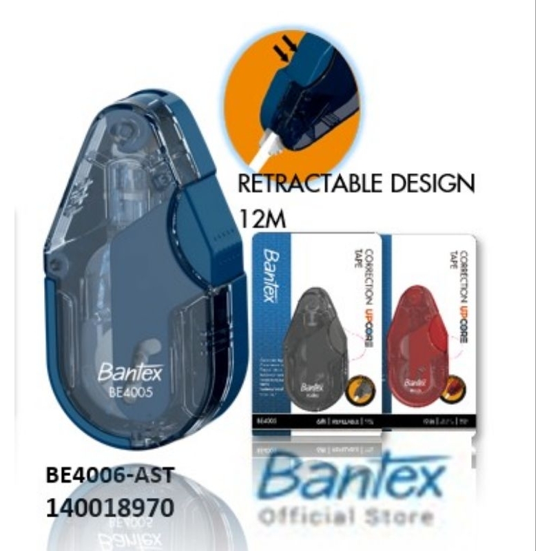 

TIPE-X CORRECTION TAPE BANTEX BE4005 6M x 5mm