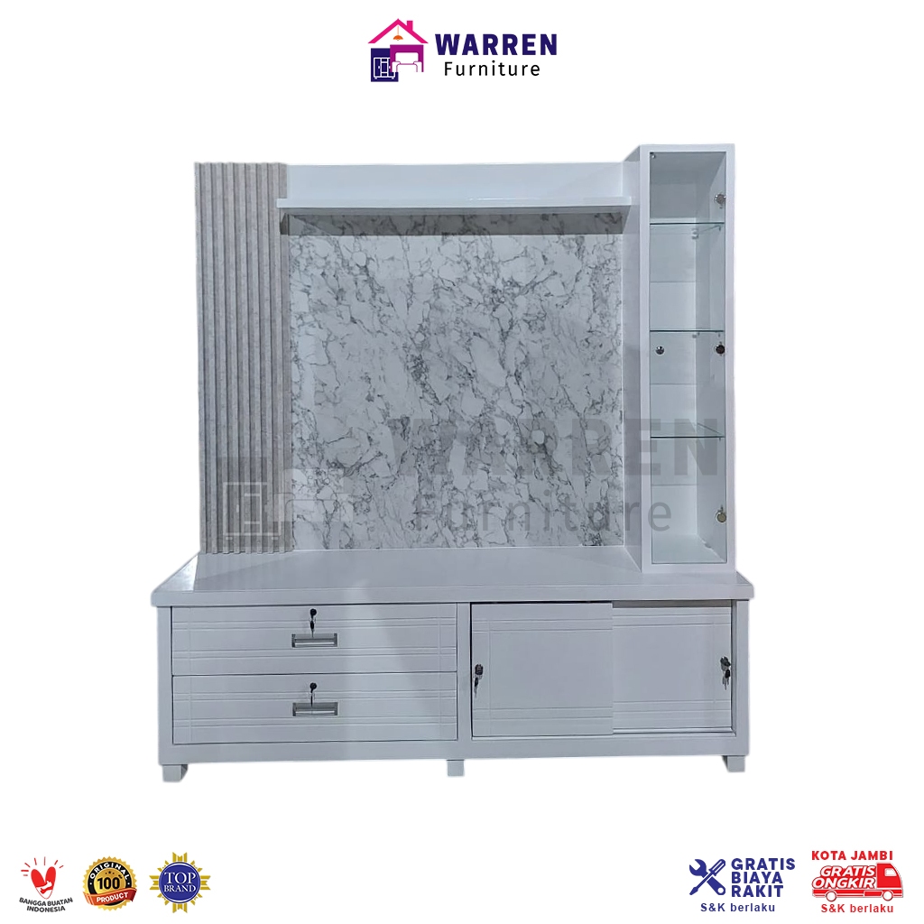 Bufet TV Partisi HPL - Partisi TV HPL - Bufet TV HPL - Rak TV Minimalis