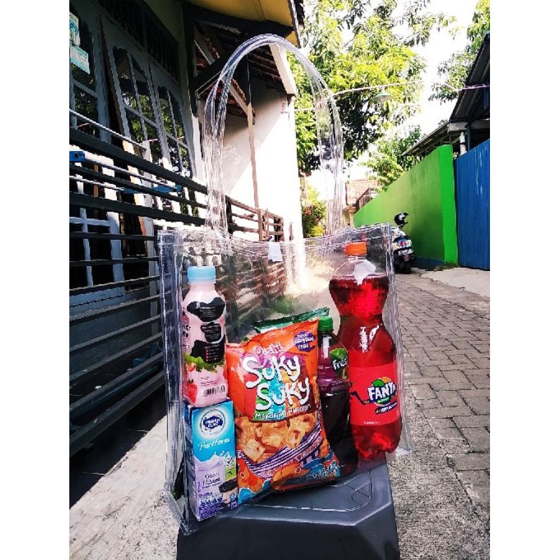 

Tas Mika Transparan P35xL10xT35 Goodie Bag Hampers