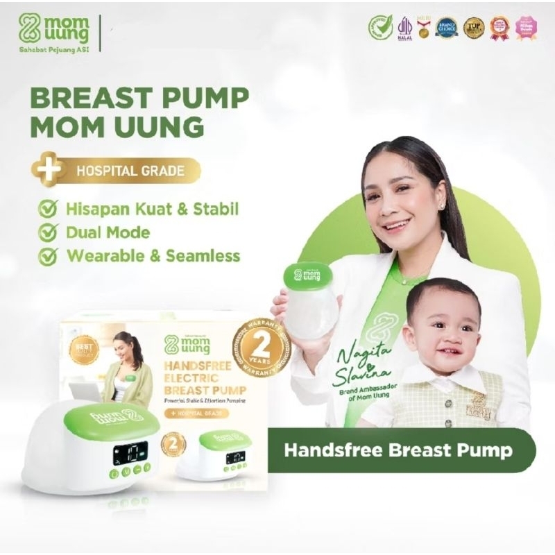ex kado Mom Uung Breast Pump Handsfree Electric Pump Pompa ASI