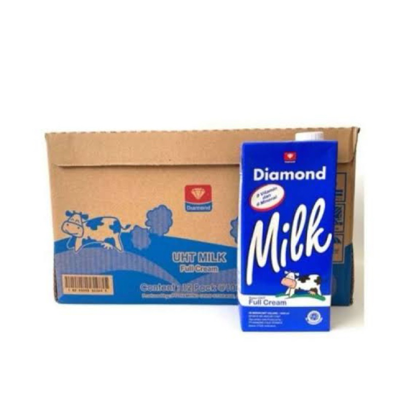 

Diamond UHT Milk Full Cream – 12 x 1 Liter ( 1 dus)