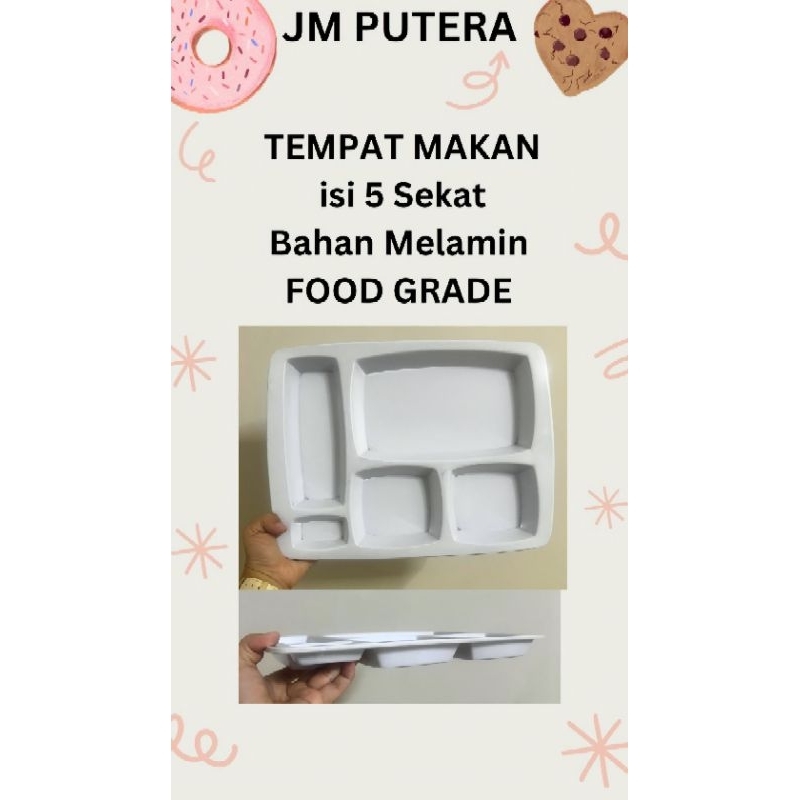 Piring Sekat Melamin Onyx