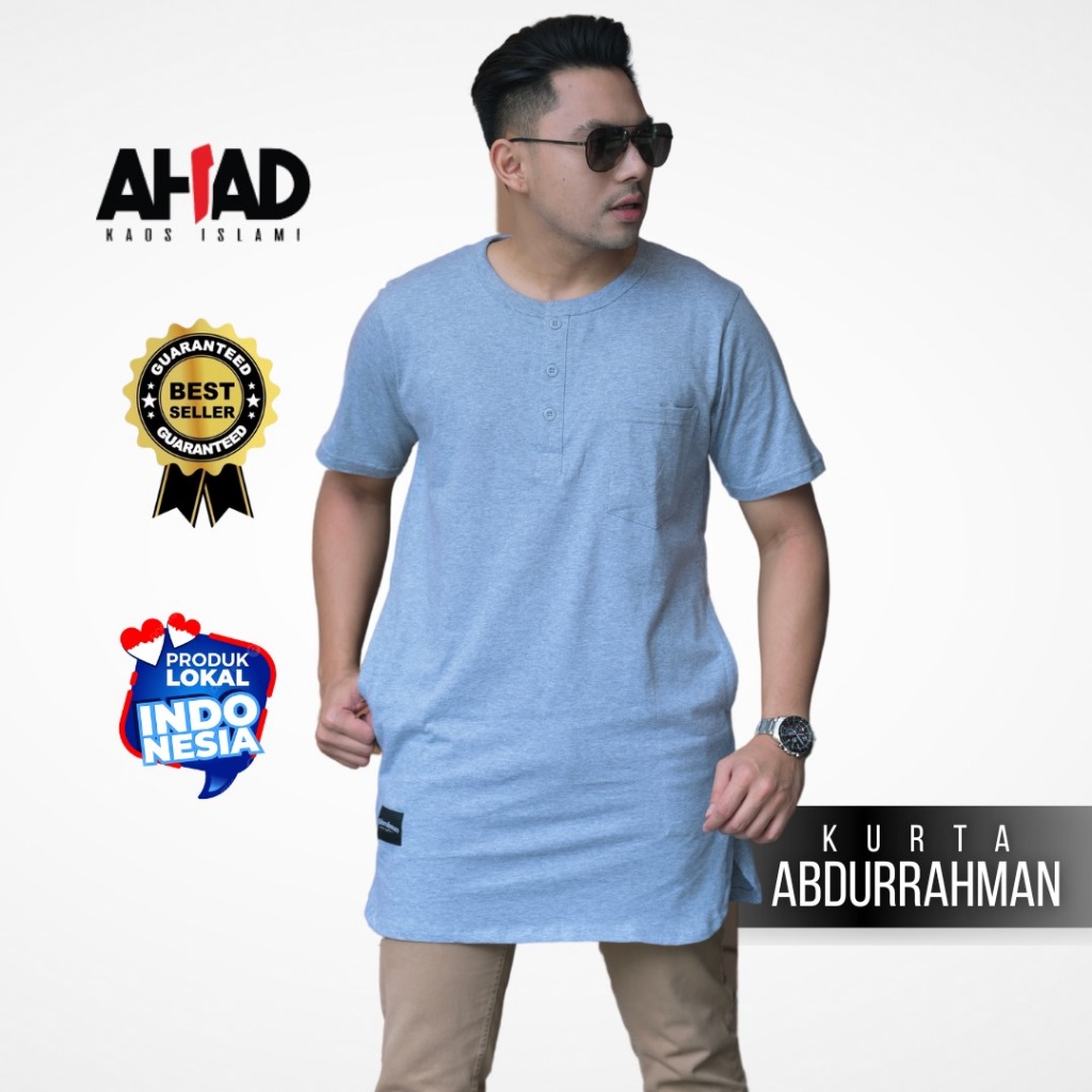HOT SALE CUCI GUDANG Kurta Abdurrahman Kurta Lengan Pendek Kurta Premium Kurta Kaos Basic Combed 24s