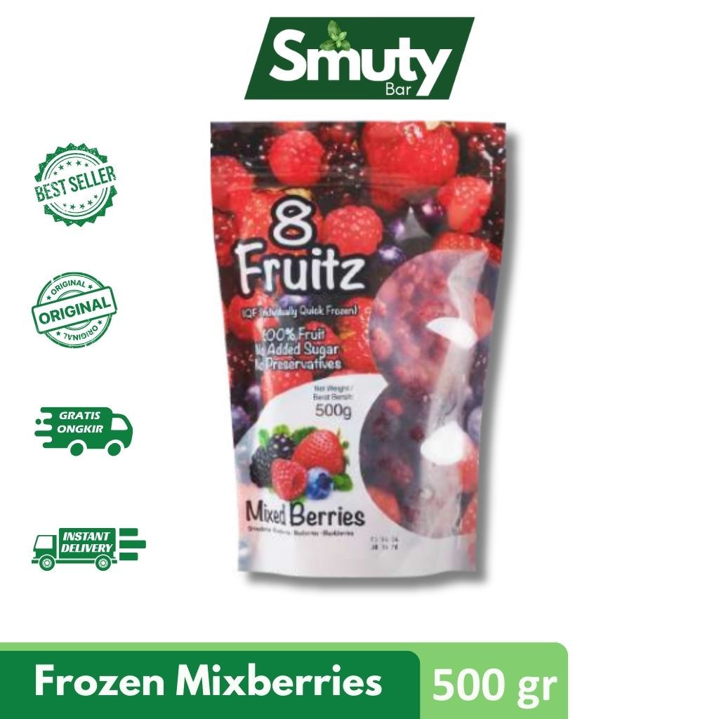 

8 Fruitz Frozen Mixberry/Mixberries Beku 500 Gr