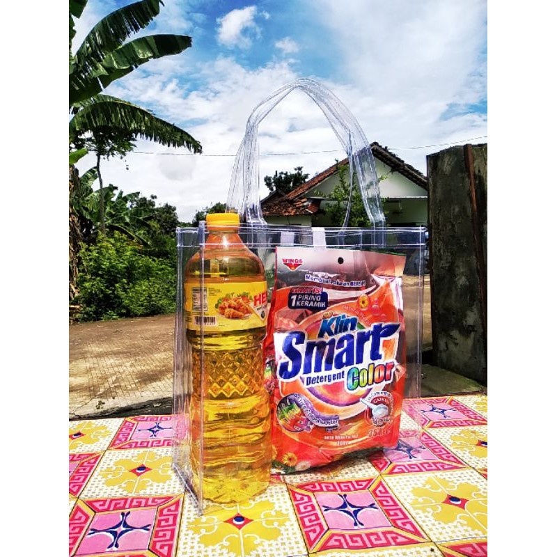 

Tas Mika Transparan P25xL10xT25 Goodie Bag Hampers