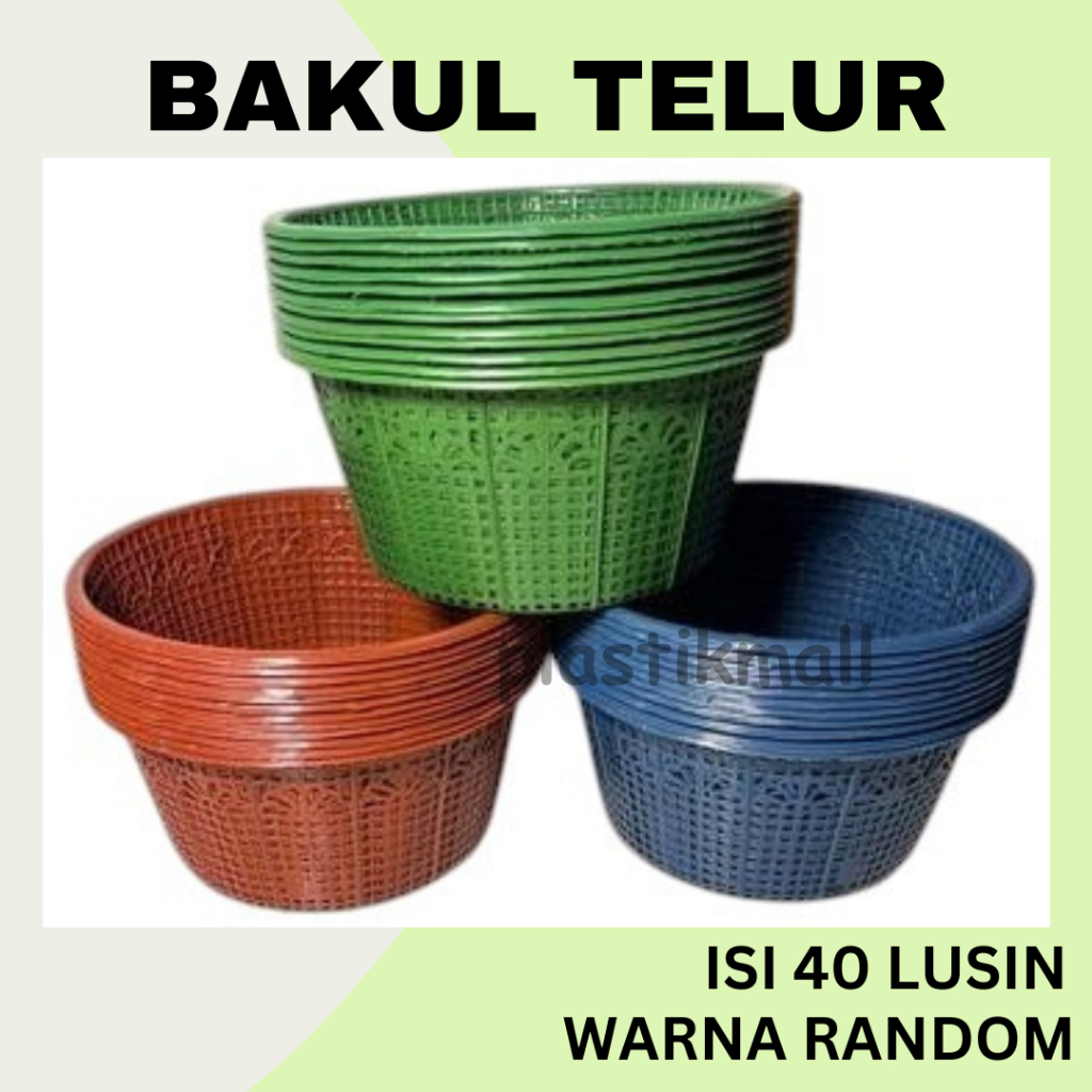 BAKUL TELOR BESEK PLASTIK MURAH KUALITAS SUPER ISI 40 LUSIN