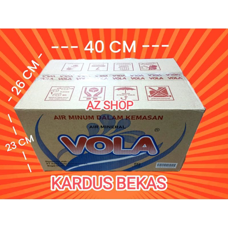 

KARDUS BEKAS AIR MINERAL VOLA 600 ML ( SINGLE WALL )