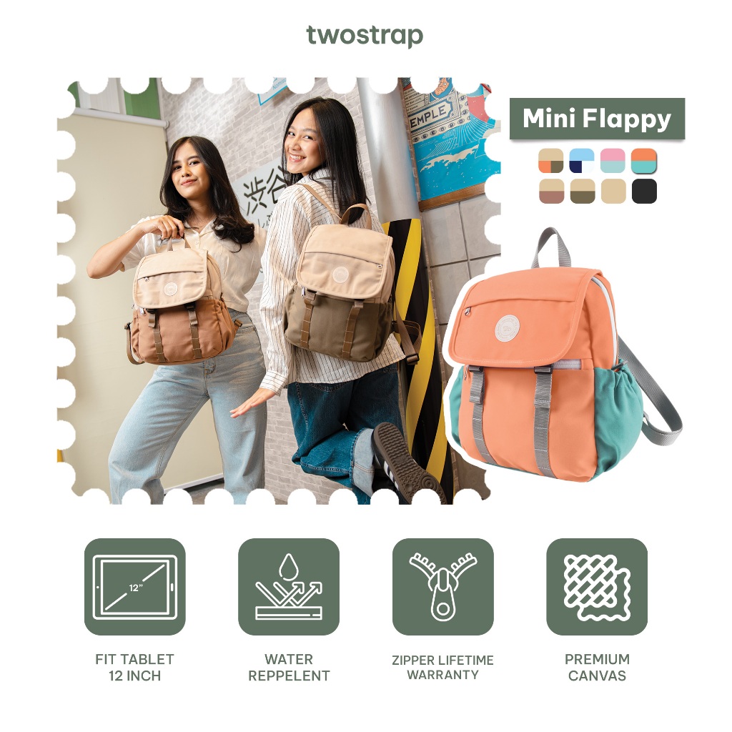 LIMITED TWOSTRAP - BACKPACK 100RIBUAN - TAS RANSEL WANITA PRIA