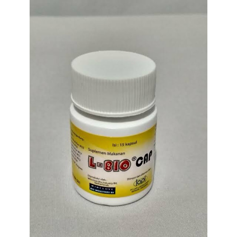L-BIO CAP Kapsul Botol Ecer - Lbio L Bio untuk Dewasa Anak Isi 15