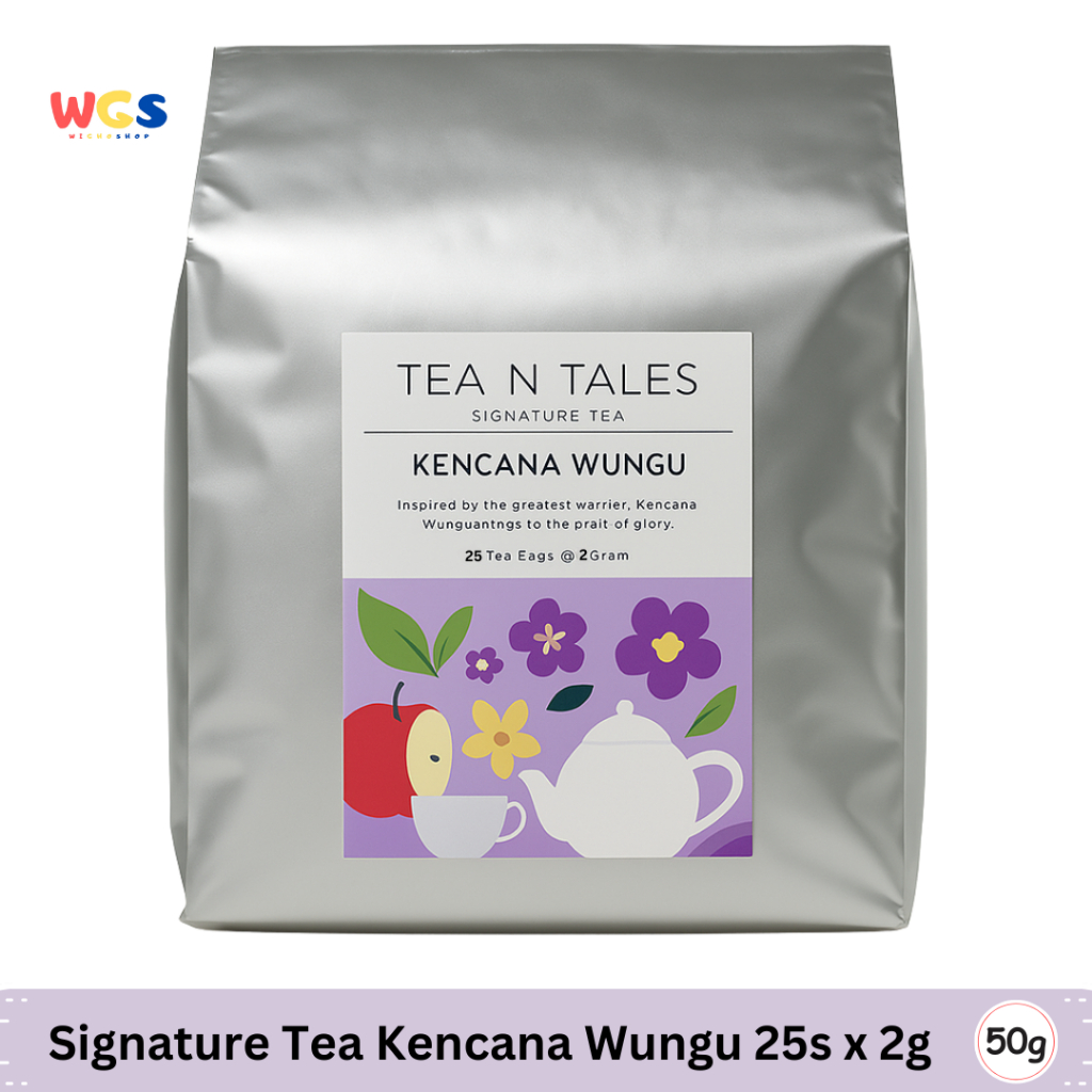 

Tea N Tales Kencana Wungu Signature Tea (25 Tea Bags x 2g) – Teh Buah Bunga Anggun & Berani
