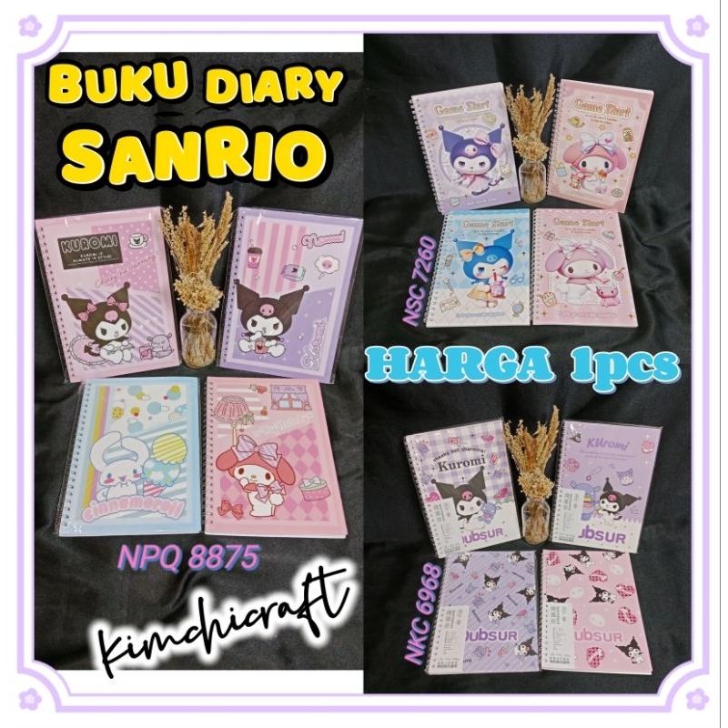 

BUKU DIARY KUROMI / BUKU DIARY SANRIO / RING BOOK BOOK / BUKU TULIS ANAK KEROMI / DAIRY AESTHETIC / BUKU RING KEROMI / NSC 7260 / NKE 6968 / NPQ 8875