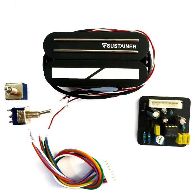 Sutainer Pickup Guitar Model Doble Driver 3 mode,Untuk Gitar Ibanez, Schecter, Gibson || Pickup Sust