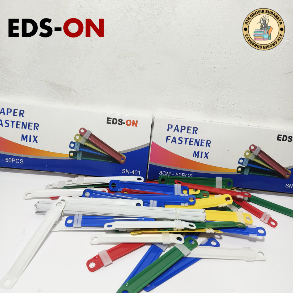 

Paper Fastener EDS-ON Penjepit Kertas Ukuran Standar Murah Berkualitas Isi Snelhecter (1 Pack)