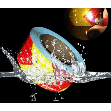 Stiker Reflektor 25M 50mm / Stiker Reflektor 3M Berkualitas / Stiker Reflektor Pemantul Cahaya