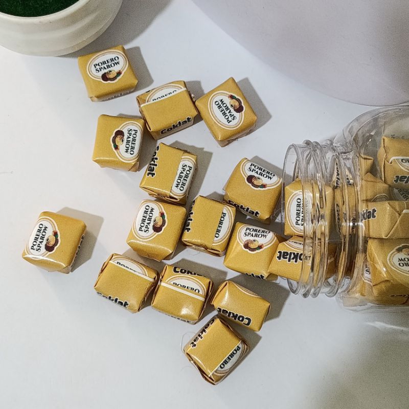 

Permen Cokelat Chocolate Cube Porero Sparow Ecer