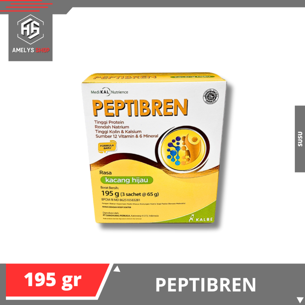 

Peptibren 195 gram Rasa Vanila dan Kacang Hijau