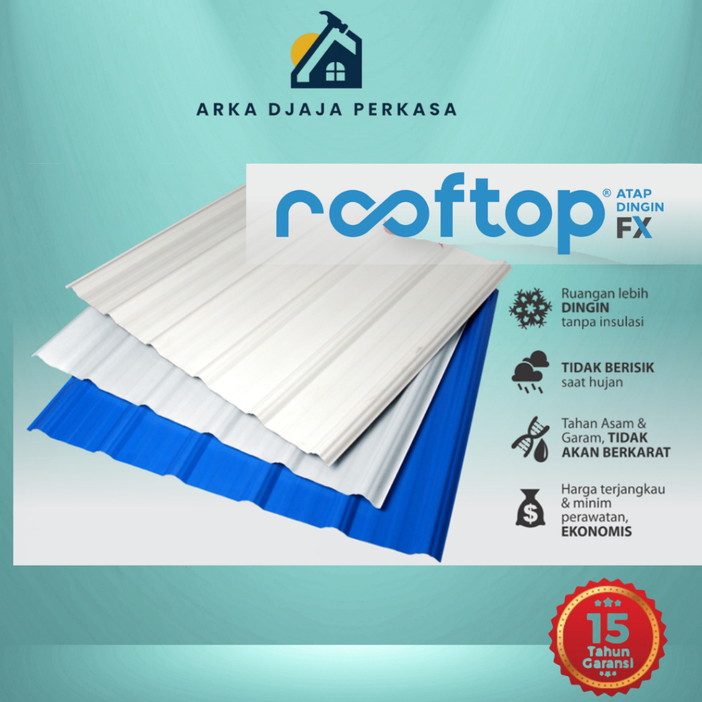 Atap Dingin Rooftop FX uPVC Single Layer