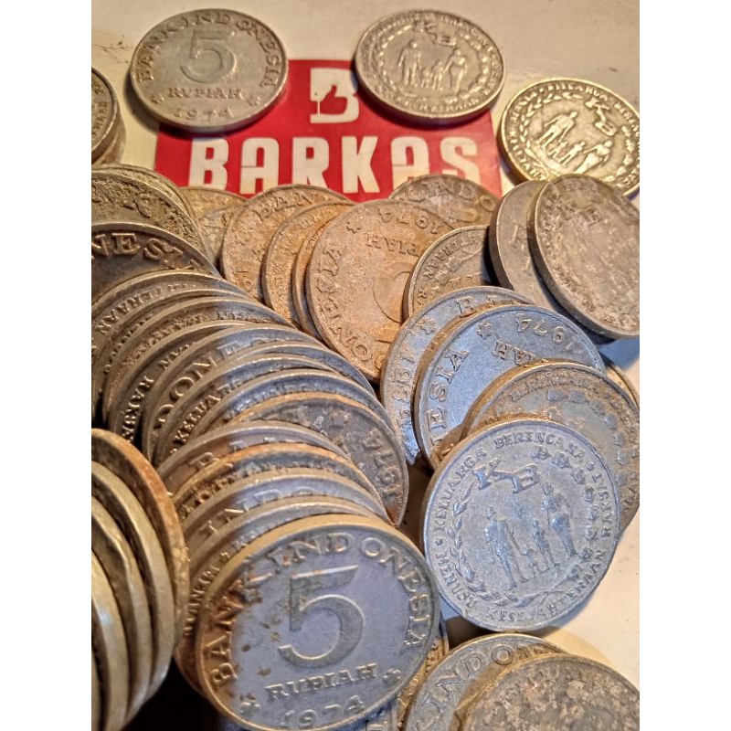 Koin 5 rupiah 1974