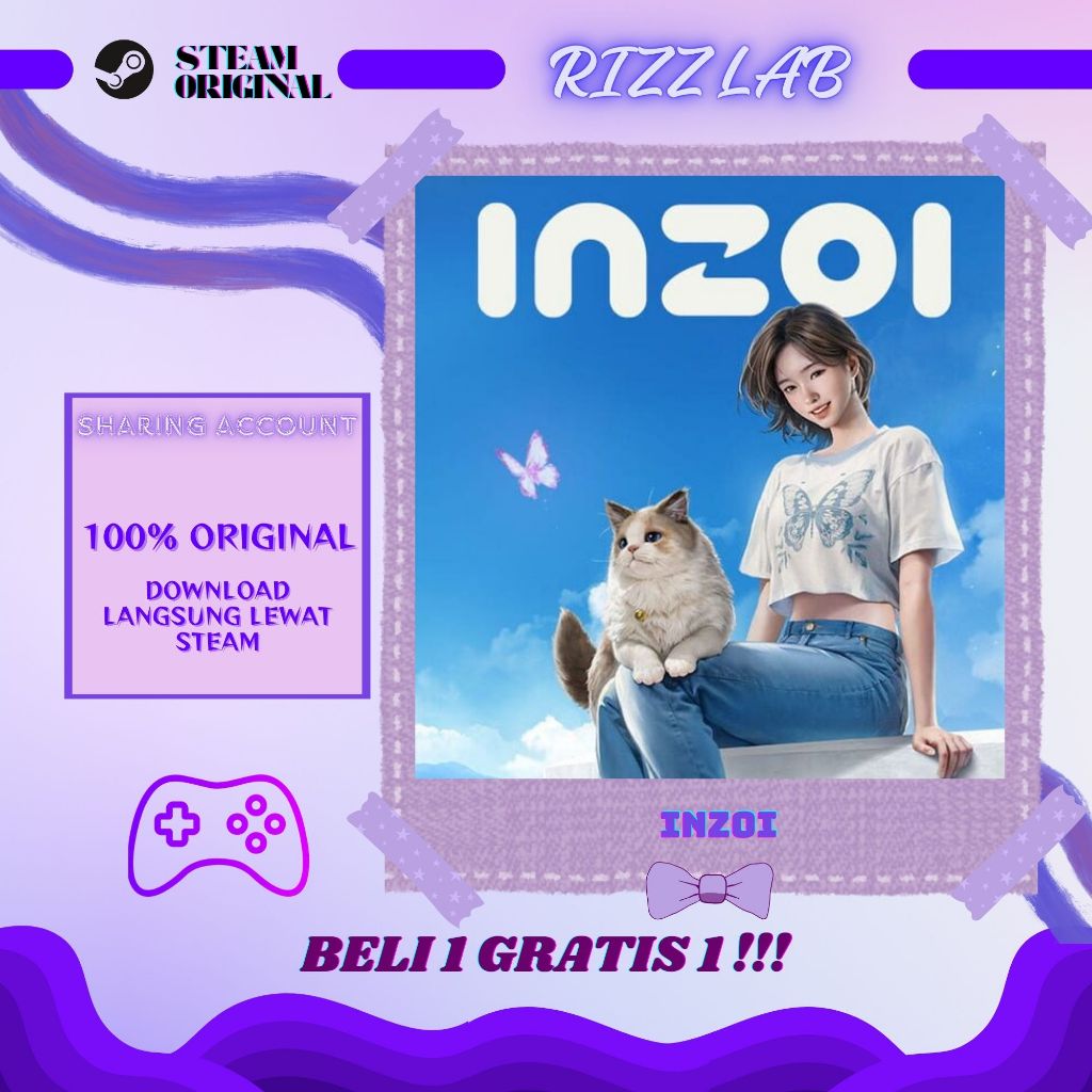 Inzoi Steam Sharing PC original Steam guard