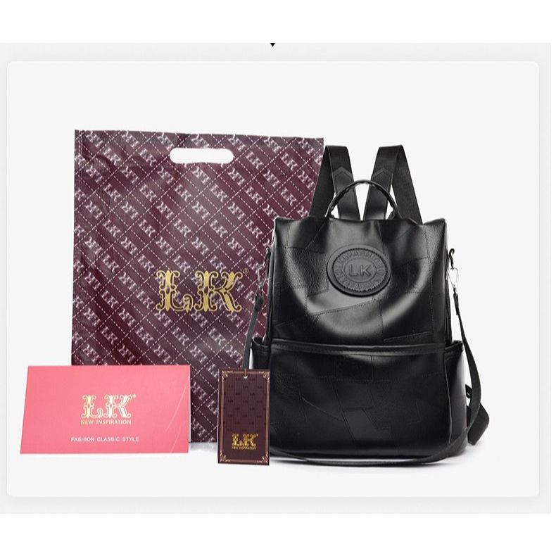 MOONBAGS Tas Ransel Wanita Multifungsi 2in 1 Brand LK - LK-150