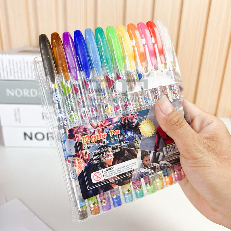 

PENA 12 GELITTER WARNA WARNI