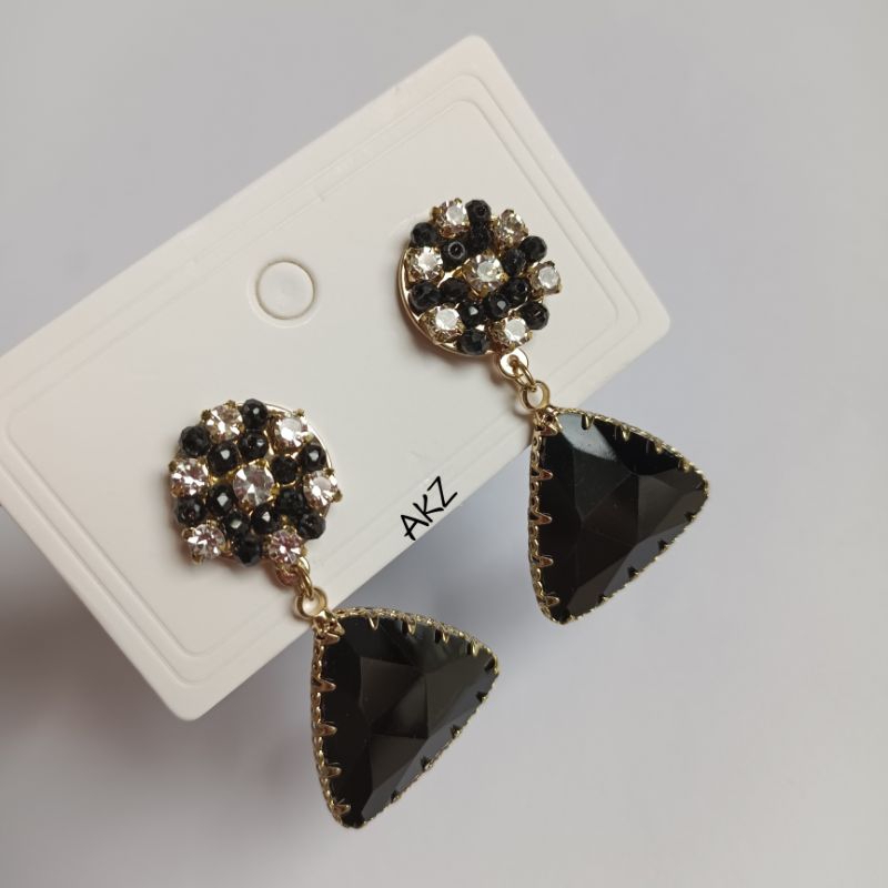 Ak Zior - Aether - Anting Wanita Fashion Korea Pesta Vintage Glamor Keren Dewasa Anti Karat