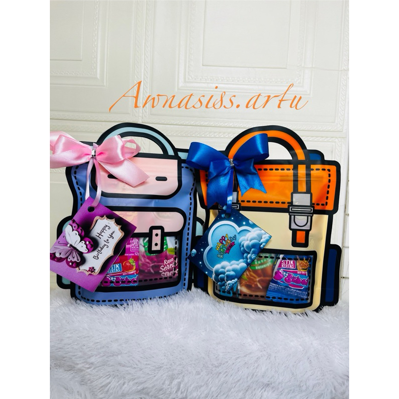 

Awnasiss.Minigift hampers snack birthday ulangk tahun graduasi anak bonus kartu ucapan