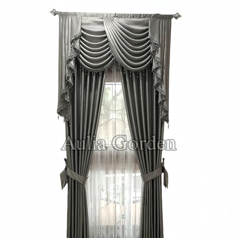 gorden poni gelombang hordeng gelombang mewah