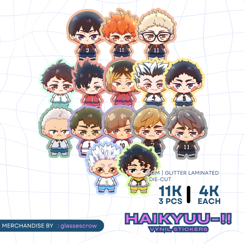 

Sticker Vynil Anime Haikyuu!! (Baca Deskripsi)