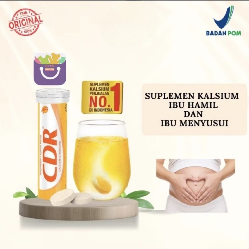 CDR Suplemen Kalsium & Vit C Ibu Hamil dan Menyusui - CDR Vitamin C Kalsium Effervescent