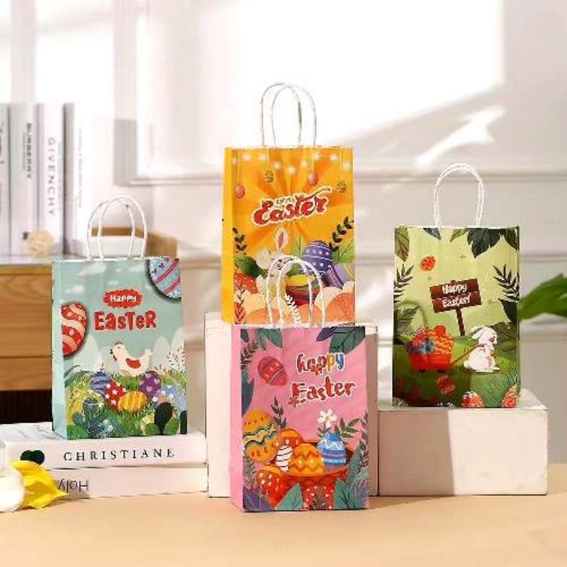 

Satuan- Paperbag Paskah/ Tas Kado Gift Paskah Easter/Paperbag Goodiebag Hamper Paskah/ Kraftpaper tas kado libur Paskah