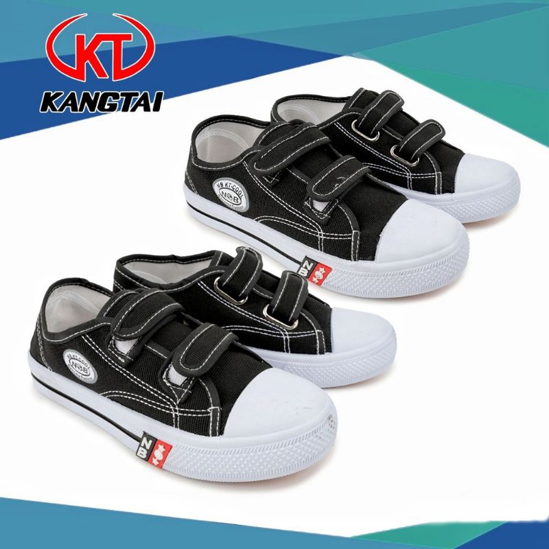 bayar dirumah sepatu anak sekolah KT-COOL STRAP sepatu sneakers sekolah tanpa tali perekat velcro ca