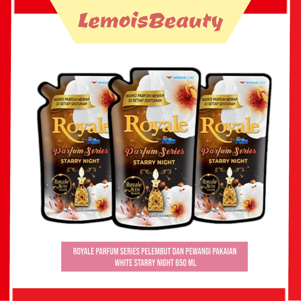 LemoisBeauty- Royale Parfum Series Pelembut dan Pewangi Pakaian White Starry Night 650 ml / Royale P