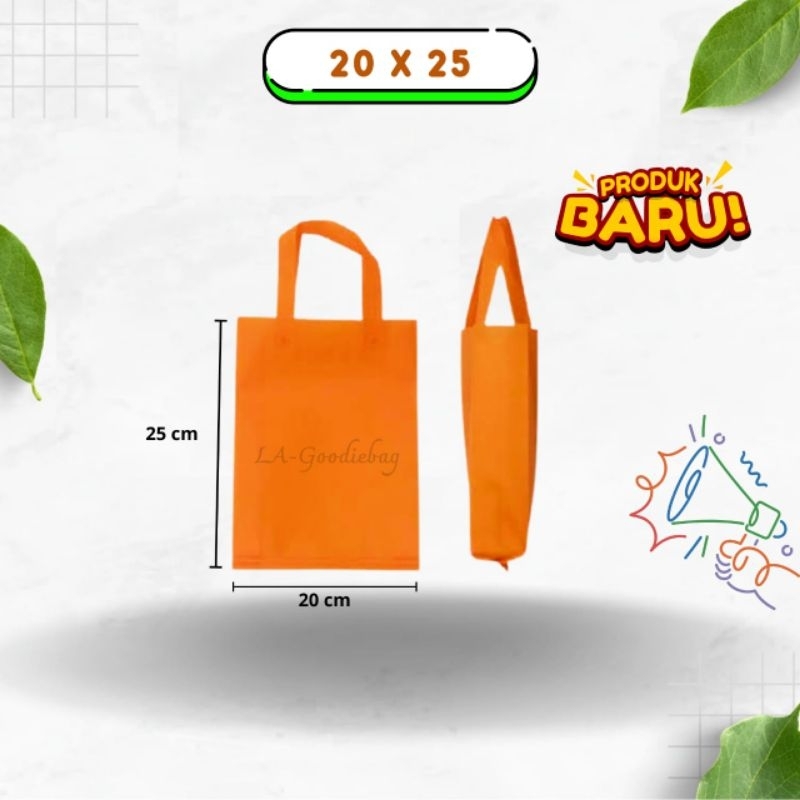 

Goodie Bag HLS 20x25, Tas Spunbond Harga 1 Lusin ( isi 12 pcs )