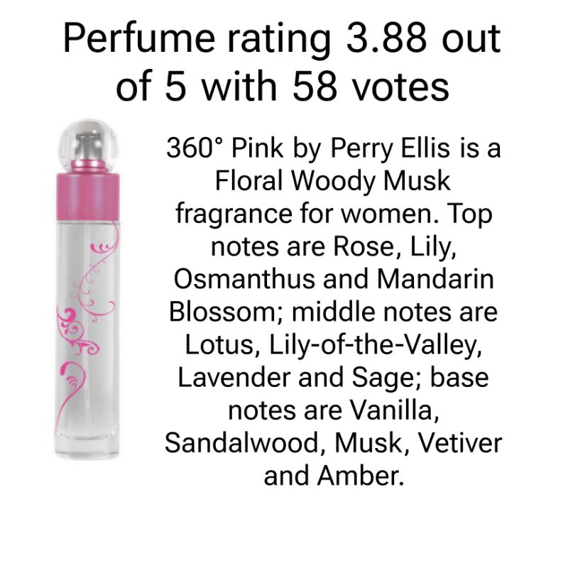 Decant Perry Ellis 360 Pink Woman EDP