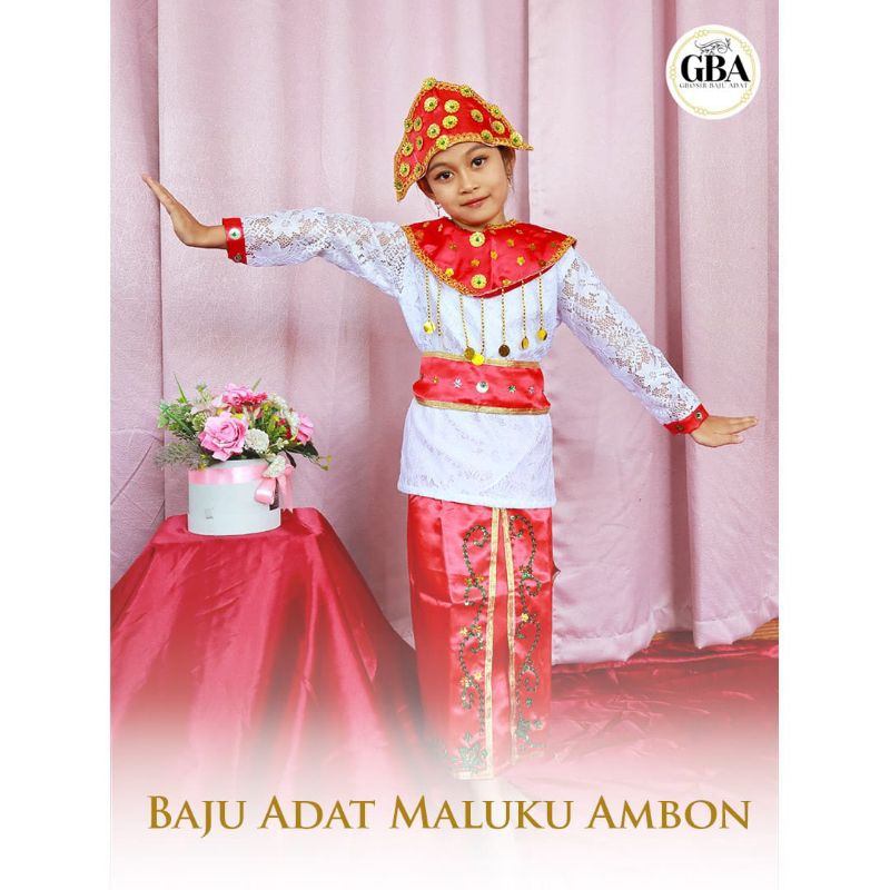 BAJU ADAT MALUKU AMBON ANAK