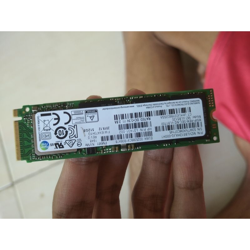 Ssd nvme samsung 512gb second