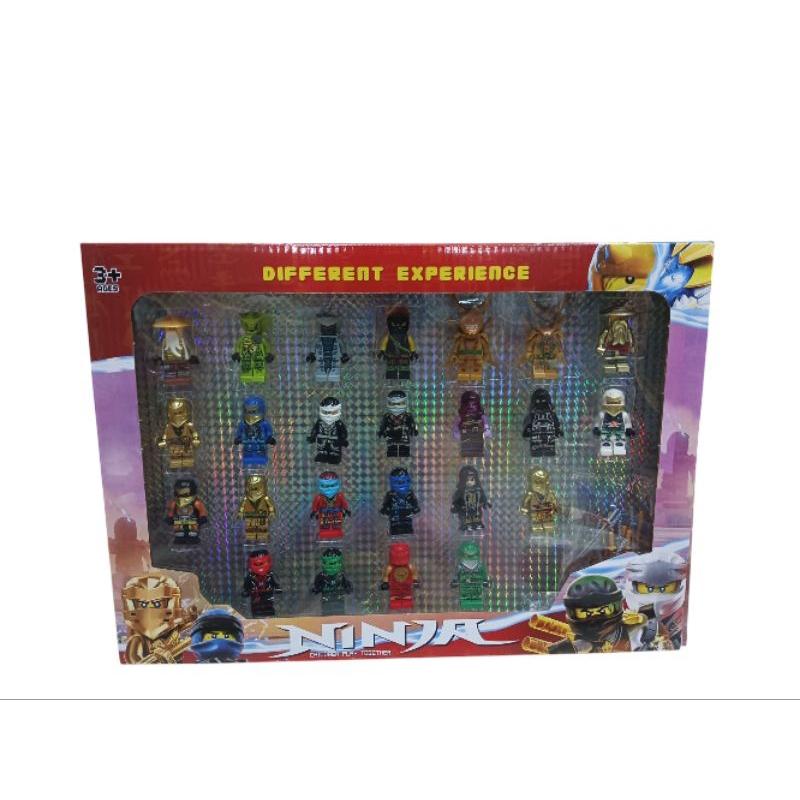 Mainan Anak Figur Ninda dan Avengers Brick ninjago isi 12pcs dengan Aksesoris Pedang Roblox Dan mine