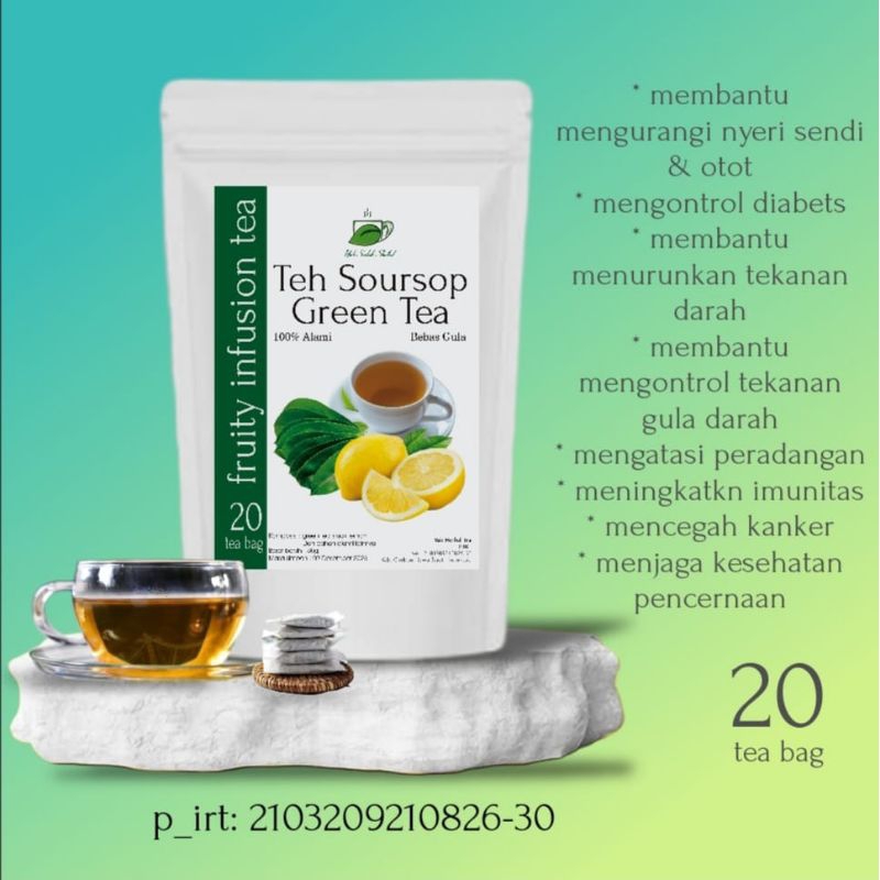 

Teh SOURSOP GREEN TEA ( 20 tea bang )