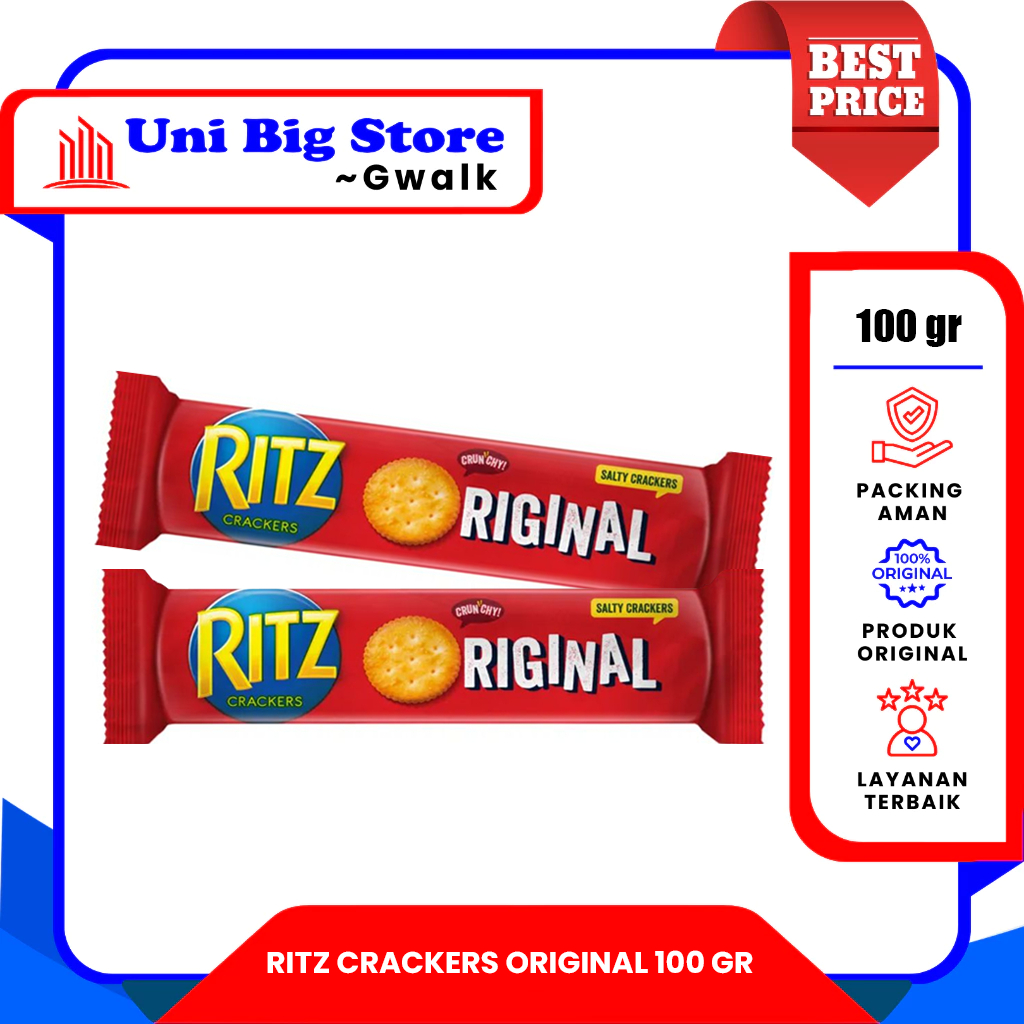 

RITZ SALTY CRACKERS KREKERS ORIGINAL BISKUIT - 100 gr