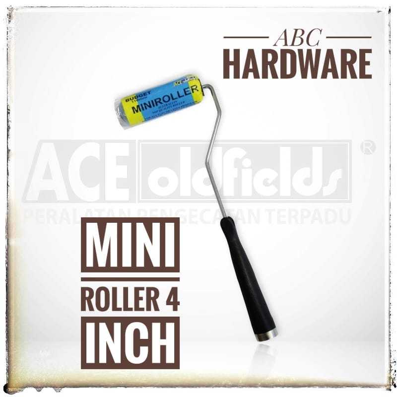 Ace Oldfields Mini Roller Budget 4 Inci - Kuas Roll Kecil Cat Tembok Dan Minyak