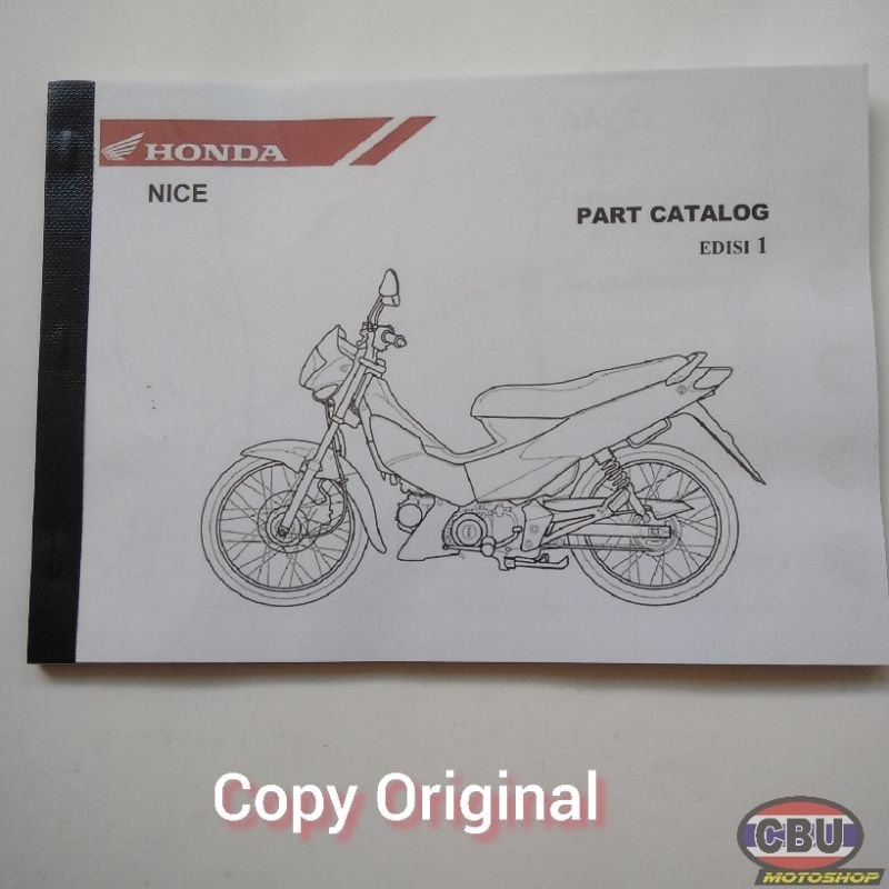 Buku Part Katalog Honda Nice U Box
